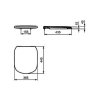 Ideal Standard Tesi WC doska SoftClose, biela T352901