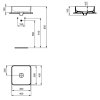 Ideal Standard Strada II Umývadlo bez prepadu 40x40 cm, s Ideal Plus, biela T2962MA