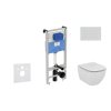 Ideal Standard ProSys Set predstenovej inštalácie, klozetu a sedadla Tesi, tlačidla Oleas M2, Rimless, SoftClose, chróm ProSys120M SP9
