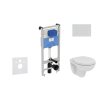 Ideal Standard ProSys Set predstenovej inštalácie, klozetu a sedadla Eurovit, tlačidla Oleas M2, Rimless, SoftClose, chróm mat ProSys120M SP50