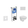 Ideal Standard ProSys Set predstenovej inštalácie, klozetu a sedadla Eurovit, tlačidla Oleas M1, Rimless, SoftClose, biela ProSys120M SP52