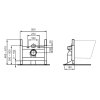 Ideal Standard ProSys Predstenová inštalácia pre závesné WC R010167