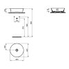 Ideal Standard Ipalyss Umývadlová misa, priemer 40 cm, bez prepadu, Sage E1398X9