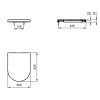 Ideal Standard Blend WC doska, SoftClose, biela T376001