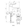 Ideal Standard CeraPlan Umývadlová batéria Piccolo s výpustom Click-Clack, chróm BD206AA