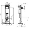 Ideal Standard ProSys Predstenová inštalácia ECO M pre závesné WC E233267