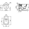 Ideal Standard Connect Air Závesné WC Rimless, čierna E2288V3