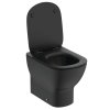 Ideal Standard Tesi Stojace WC s doskou SoftClose, spodný odpad, AquaBlade, čierna T3536V3