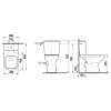 Jika Deep WC Kombi vrátane nádržky, 65x36x43 cm, zadný odpad, biela H8266160002811