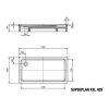 Kaldewei Avantgarde Sprchová vanička Superplan XXL 429-2, 90x140 cm, polystyrénový nosič, antislip, Perl-Effekt, biela 432935003001