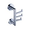 Nimco Unix Háčik trojitý, otočný, chróm UN 13099-26