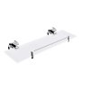 Nimco Unix Polička, dĺžka 40 cm, matné sklo/chróm UN 13091BX-40-26