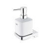 Nimco Maya Dávkovač mydla keramický s držiakom, biela/chróm MA 29031K-T-26
