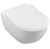 Villeroy & Boch Subway 2.0 Závesné WC s WC doskou SoftClosing, DirectFlush, alpská biela 5614R201