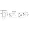 Villeroy & Boch Venticello Závesné WC s WC doskou SoftClosing, DirectFlush, CeramicPlus, alpská biela 4611RSR1