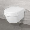 Villeroy & Boch Architectura Závesné WC s WC doskou SoftClosing, DirectFlush, CeramicPlus, alpská biela 4694HRR1