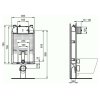Ideal Standard ProSys Predstenová odľahčená inštalácia ProSys 80M na závesné WC R014667