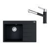 Franke Sety Set G219, fragranitový drez CNG 611-78 TL/2 a batéria FC 3055.901, matná čierna/chróm 114.0675.671