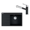 Franke Sety Set G227, fragranitový drez CNG 611-78 TL/7 a batéria FC 3055.071, matná čierna/chróm 114.0675.670