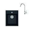 Franke Sety Kuchynský set T100, tectonitový drez SID 610-40 a batéria FP 9000.031, čierna/chróm 143.0675.704