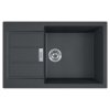Franke Sety Kuchynský set T106, tectonitový drez S2D 611-78 XL a batéria FP 9000.031, čierna/chróm 143.0675.732
