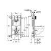 Grohe Solido Predstenový inštalačný set na závesné WC, výška 1,13 m 38939000-GR