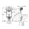 Grohe Uniset Predstenový inštalačný modul so splachovacou nádržou GD 39165000-GR