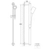 Steinberg 100 Set sprchovej hlavice, tyče a hadice, 3 prúdy, chróm 100 1622