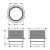 Hansgrohe RainDrain Spot Prídavný diel na výškovú kompenzáciu 56056000-HG