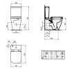 Ideal Standard i.Life S WC kombi misa, Rimless, biela T500001
