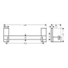 Axor Universal Rectangular Držadlo (madlo), dĺžka 30 cm, chróm 42613000-AX
