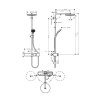 Hansgrohe Pulsify S Sprchový set s termostatom, priemer 26 cm, 3 prúdy, chróm 24220000-HG