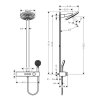 Hansgrohe Pulsify S Sprchový set s termostatom, priemer 26 cm, 3 prúdy, matná biela 24240700-HG