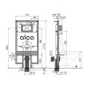 Alcadrain Predstenové inštalácie Predstenová inštalácia na závesné WC, pre suchú inštaláciu, stavebná výška 1,17 m AM1101/1200