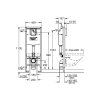 Grohe Rapid SL Predstenová inštalácia na závesné WC 38713001-GR