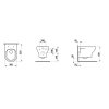 Laufen Lua Závesné WC, Rimless, LCC, biela H8200814000001