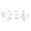 Laufen Lua WC kombi misa, Rimless, vario odpad, LCC, biela H8240814000001