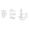 Laufen Lua WC kombi misa, Rimless, zadný odpad, LCC, biela H8240864000001