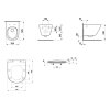 Laufen Lua Závesné WC s doskou SoftClose, Rimless, biela H8660800000001