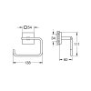 Grohe QuickFix Start Cube Držiak toaletného papiera, chróm 40978000-GR