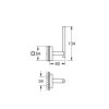 Grohe QuickFix Start Cube Držiak rezervného toaletného papiera, chróm 40979000-GR