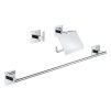 Grohe QuickFix Start Cube Set kúpeľňových doplnkov 3 v 1, chróm 41124000-GR
