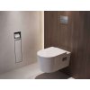 Hansgrohe XtraStoris Rock Podomietkový držiak toaletného papiera s WC kefou, s dvierkami, matná biela 56062700-HG