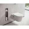 Hansgrohe XtraStoris Rock Podomietkový držiak toaletného papiera s WC kefou, s dvierkami, kefovaná oceľ 56062800-HG
