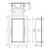 Hansgrohe XtraStoris Original Výklenok do steny s rámom, 30x15x7 cm, matná biela 56092700-HG