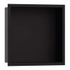 Hansgrohe XtraStoris Original Výklenok do steny s rámom, 30x30x7 cm, matná čierna 56093670-HG