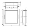Hansgrohe XtraStoris Original Výklenok do steny s rámom, 30x30x7 cm, matná biela 56093700-HG