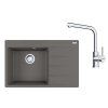 Franke Sety Kuchynský set G251ŠK, fragranitový drez CNG 611-78 TL/2 a batéria FS 3230.031, sivý kameň/chróm 114.0700.690