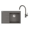 Franke Sety Kuchynský set G271ŠK, fragranitový drez CNG 611-78 TL/7 a batéria FC 6018.084, sivý kameň 114.0700.776