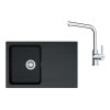 Franke Sety Kuchynský set T111Č, tectonitový drez OID 611-78 a batéria FS 3230.031, čierna/chróm 143.0687.313